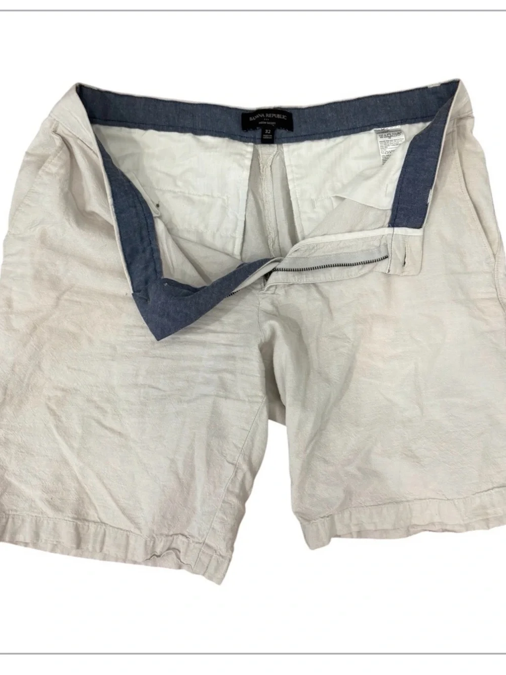 Banana Republic Aidan Linen Shorts Sz 32
